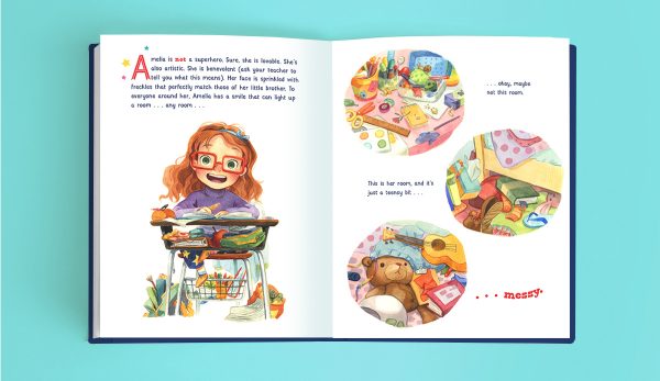 Amelia the Not-So Small Superhero  (hardcover copy) - Image 2